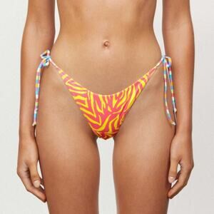 NEW Its Now Cool The 90s Tie Up Pant Ziggy Pop String Animal Bottom Size 6